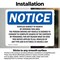 Signmission Vehicles Subject To Search By Entering This, 10 in W x Rectangle, Vinyl Decal OS-2PACK-NS-D-710-L-18866 - alternate 3